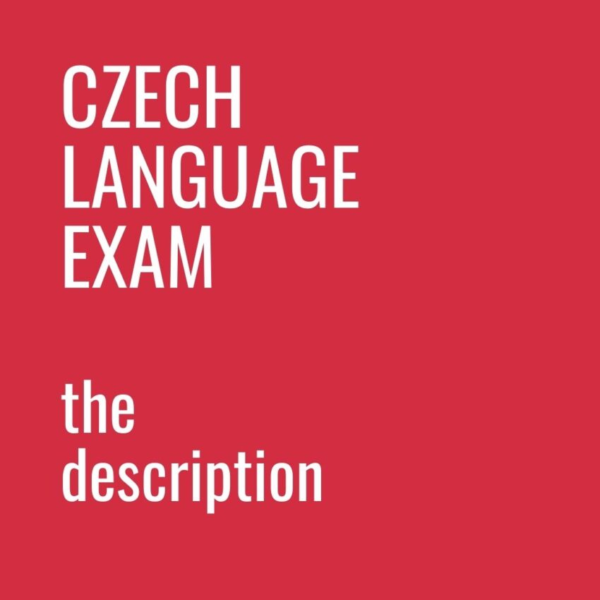CZECH LANGUAGE EXAM